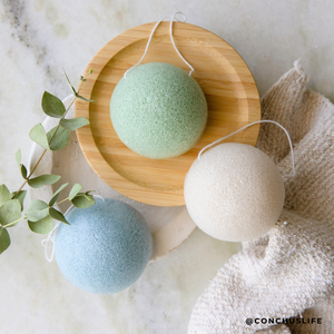 Konjac Facial Sponge: Sky Blue