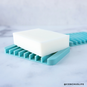 Waterfall Silicone Soap Dish - Glacial Blue