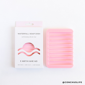 Waterfall Silicone Soap Dish - Pink