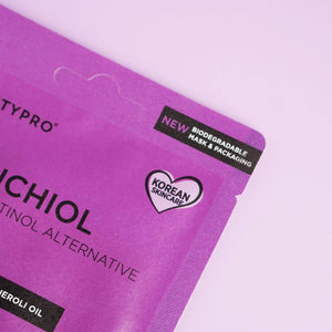 BAKUCHIOL Natural Retinol Facial Sheet Mask - 100% Biodegradable