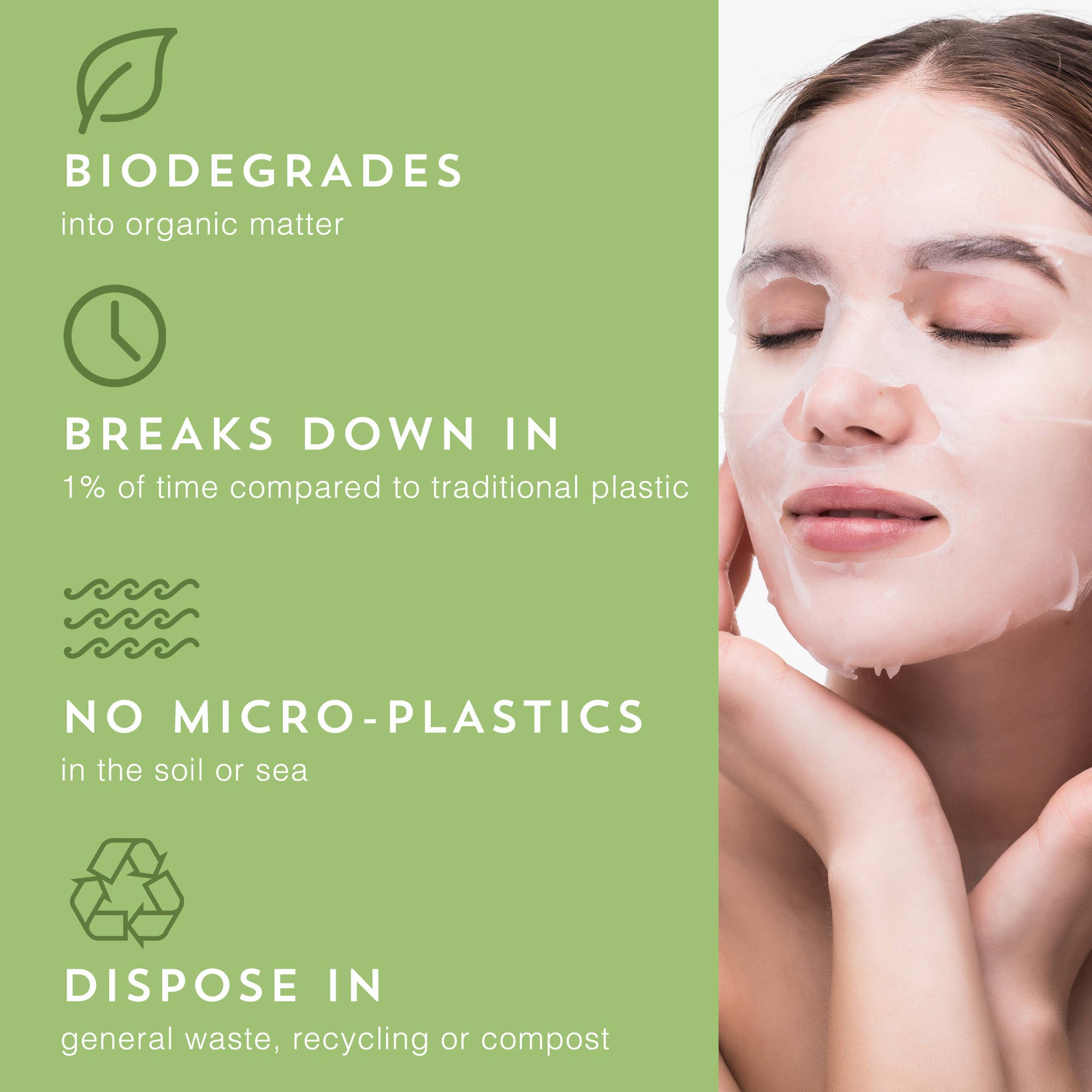 CICA + NIACINAMIDE Blemish Control Mask - 100% Biodegradable