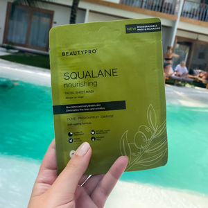 SQUALANE Nourishing Sheet Mask - 100% Biodegradable, Vegan