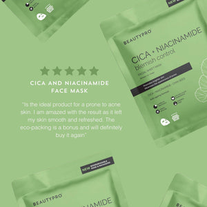 CICA + NIACINAMIDE Blemish Control Mask - 100% Biodegradable