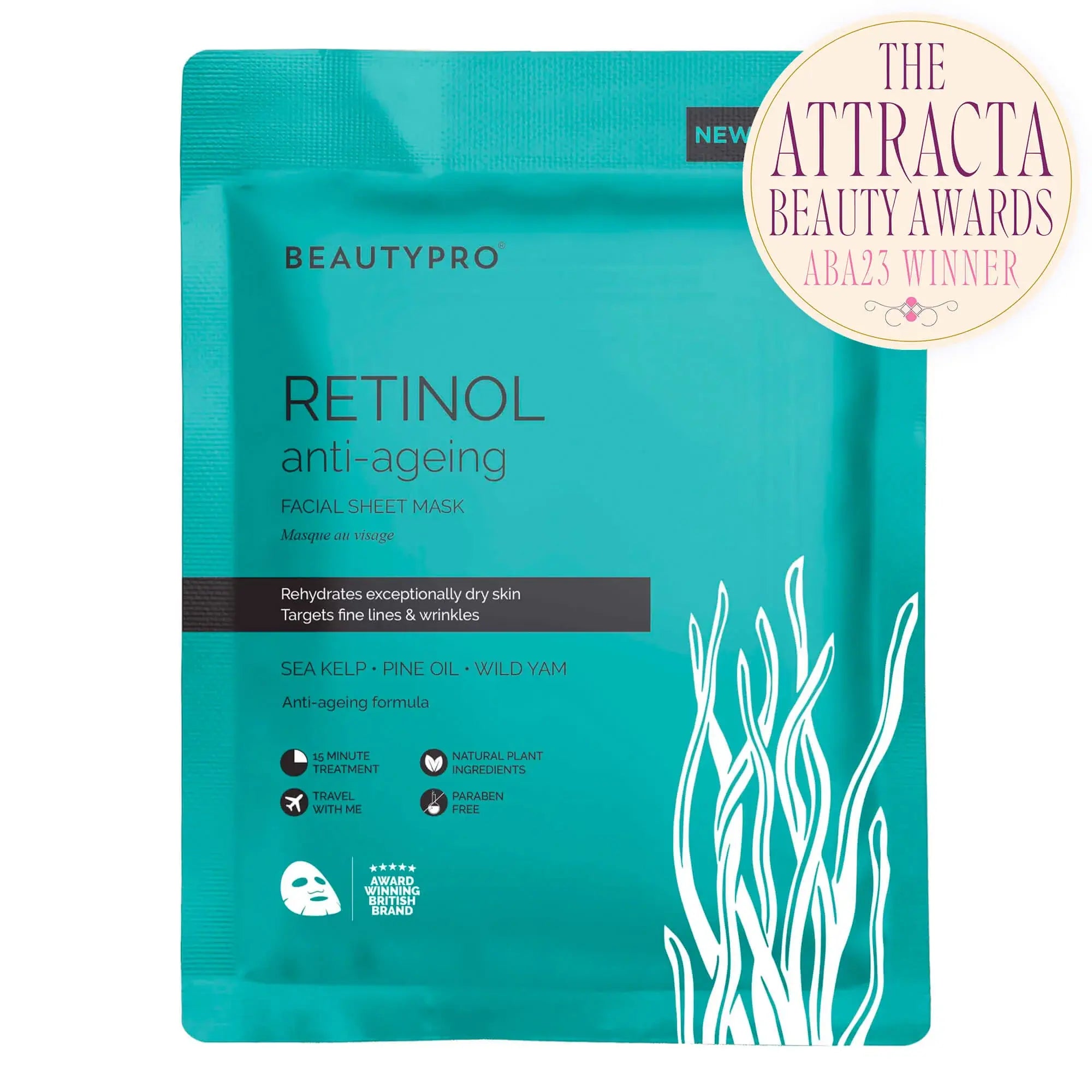 RETINOL Anti-Ageing Sheet Mask - 100% Biodegradable