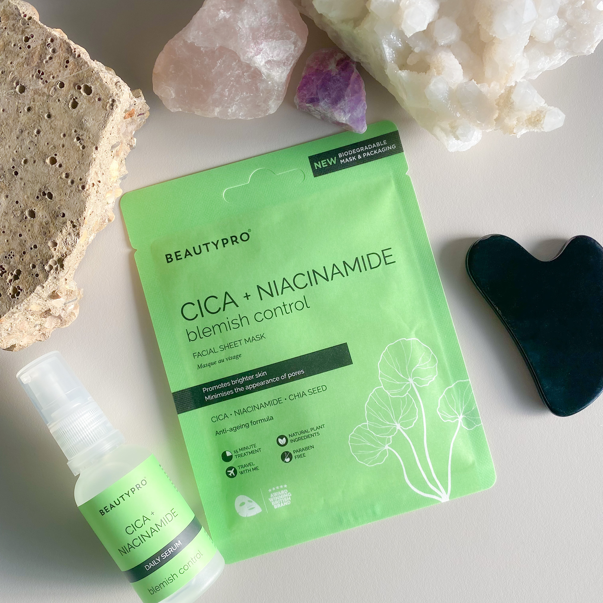 CICA + NIACINAMIDE Blemish Control Mask - 100% Biodegradable