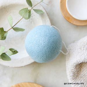 Konjac Facial Sponge: Sky Blue