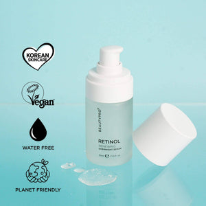 BEAUTYPRO Retinol serum — Korean skincare, vegan, water-free and planet-friendly overnight face serum