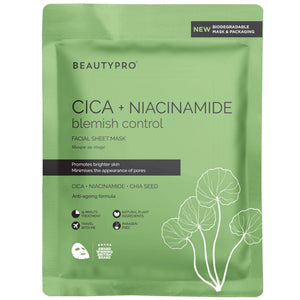 CICA + NIACINAMIDE Blemish Control Mask - 100% Biodegradable