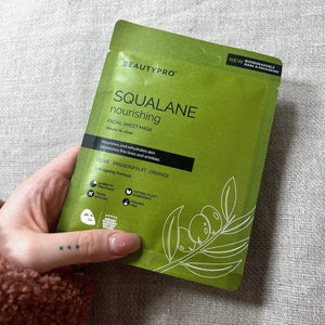 SQUALANE Nourishing Sheet Mask - 100% Biodegradable, Vegan