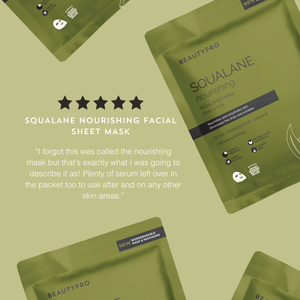 SQUALANE Nourishing Sheet Mask - 100% Biodegradable, Vegan